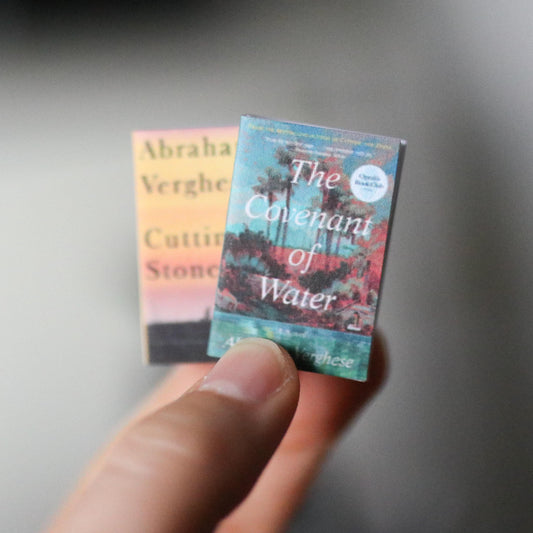 Handmade MINI Abraham Verghese Books (set of 2 mini books)