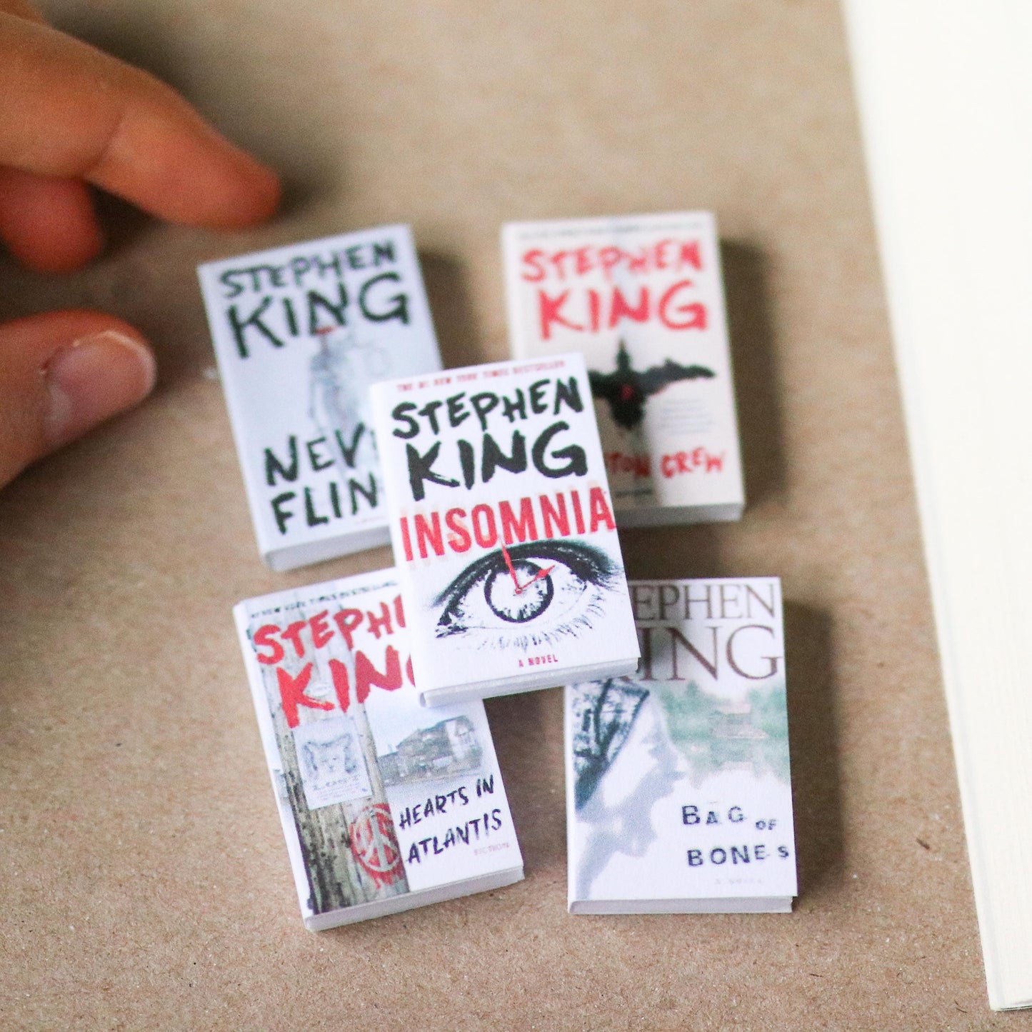 Handmade MINI Stephen King Books (set of 5 mini books)