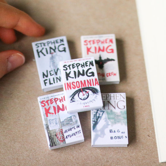 Handmade MINI Stephen King Books (set of 5 mini books)