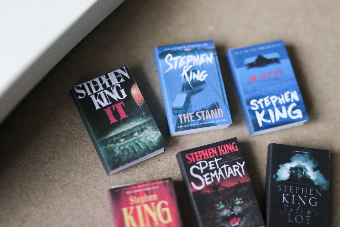 Handmade MINI Stephen King Books (set of 6 mini books)