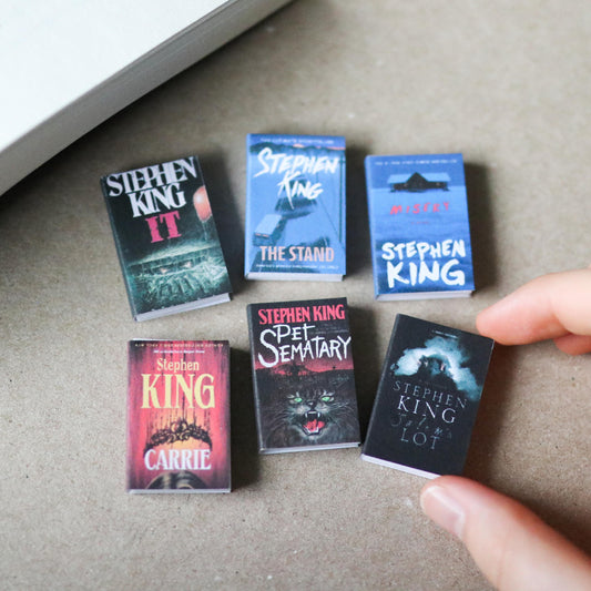 Handmade MINI Stephen King Books (set of 6 mini books)