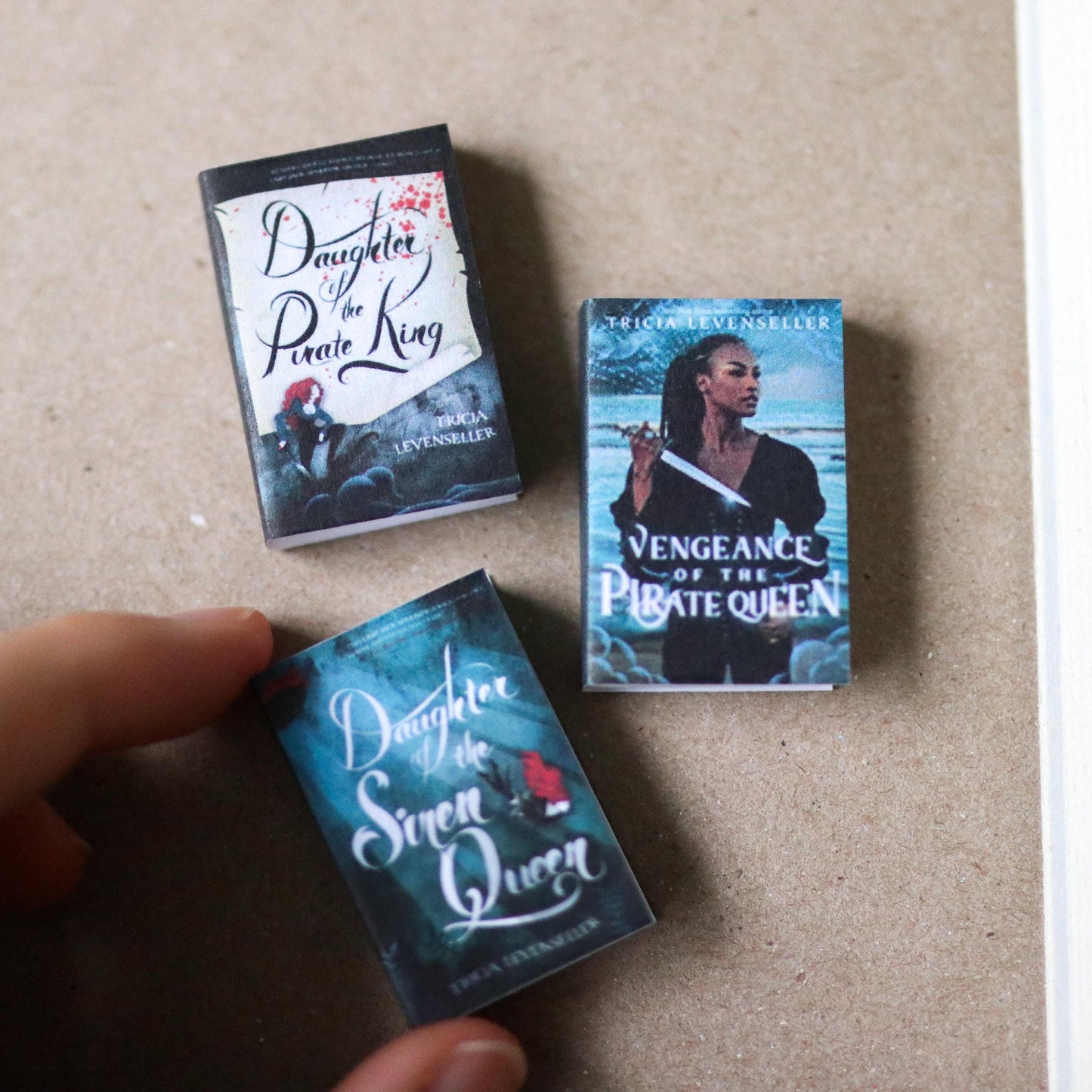 Handmade MINI Daughter of the Pirate King Series Books (set of 3 mini books)
