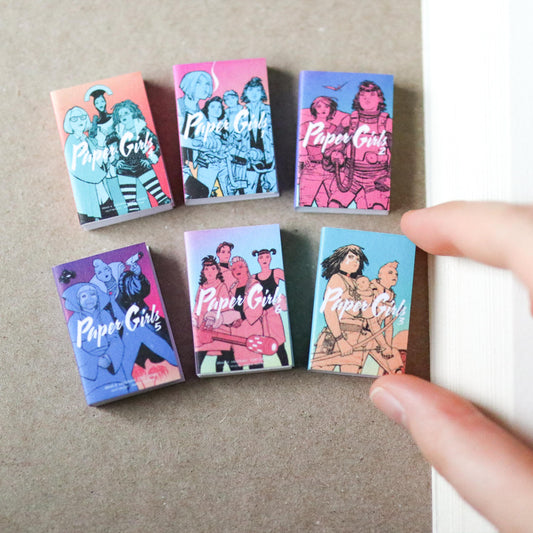 Handmade MINI Paper Girls Books (set of 6 mini books)