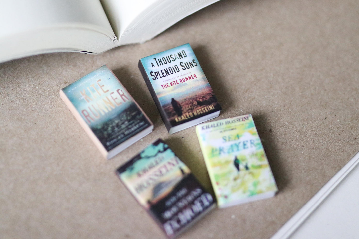 Handmade MINI Khaled Hosseini Books (set of 4 mini books)