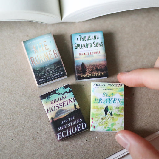 Handmade MINI Khaled Hosseini Books (set of 4 mini books)