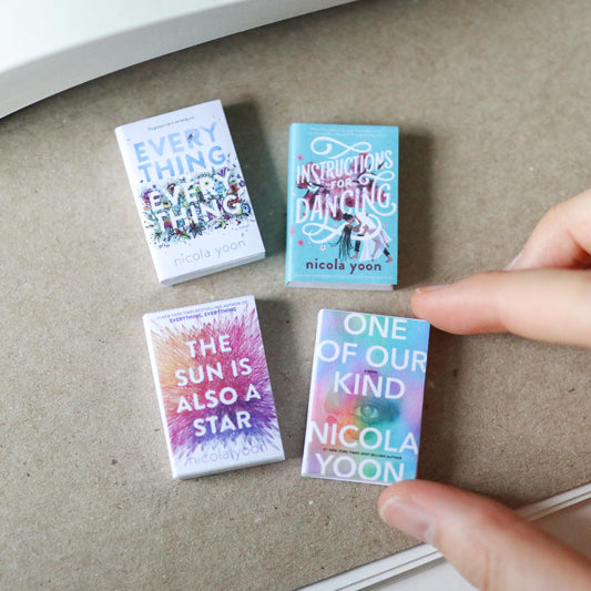 Handmade MINI Nicola Yoon Books (set of 4 mini books)