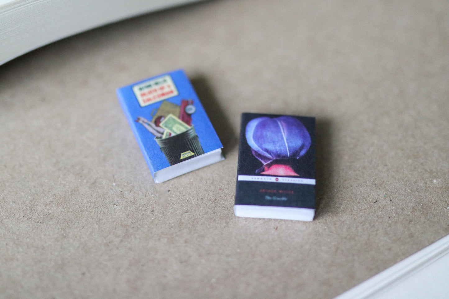Handmade MINI Arthur Miller Books (set of 2 mini books)