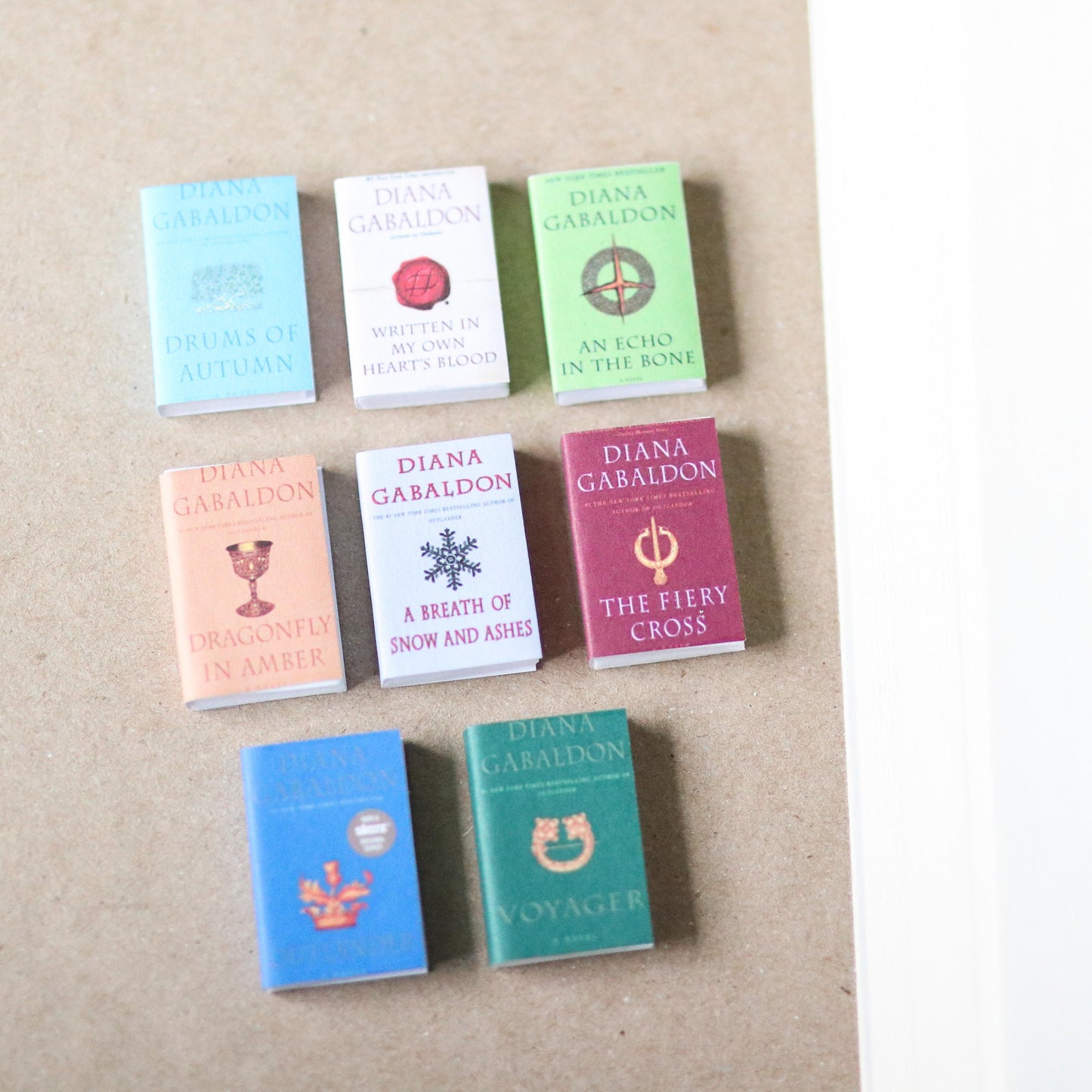 Handmade MINI Outlander Series Books (set of 8 mini books)