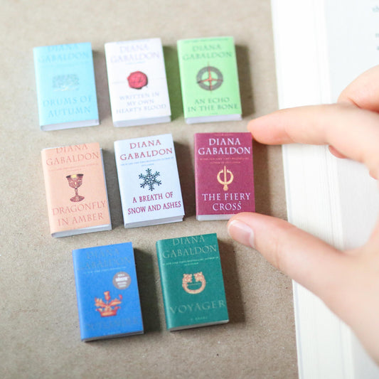 Handmade MINI Outlander Series Books (set of 8 mini books)