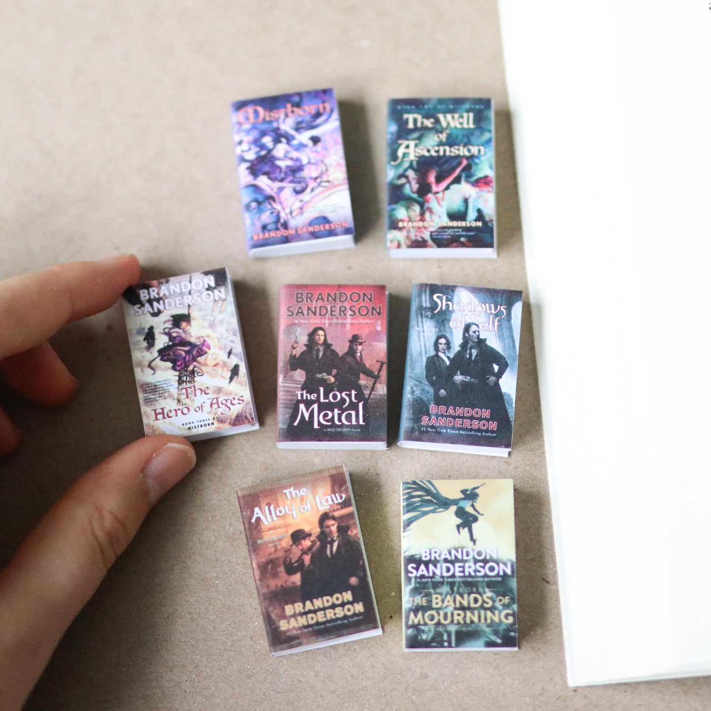 Handmade MINI The Mistborn Saga Books (set of 7 mini books)