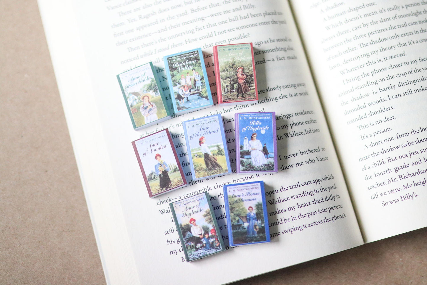 Handmade MINI Anne of Green Gables Books (set of 8 mini books)