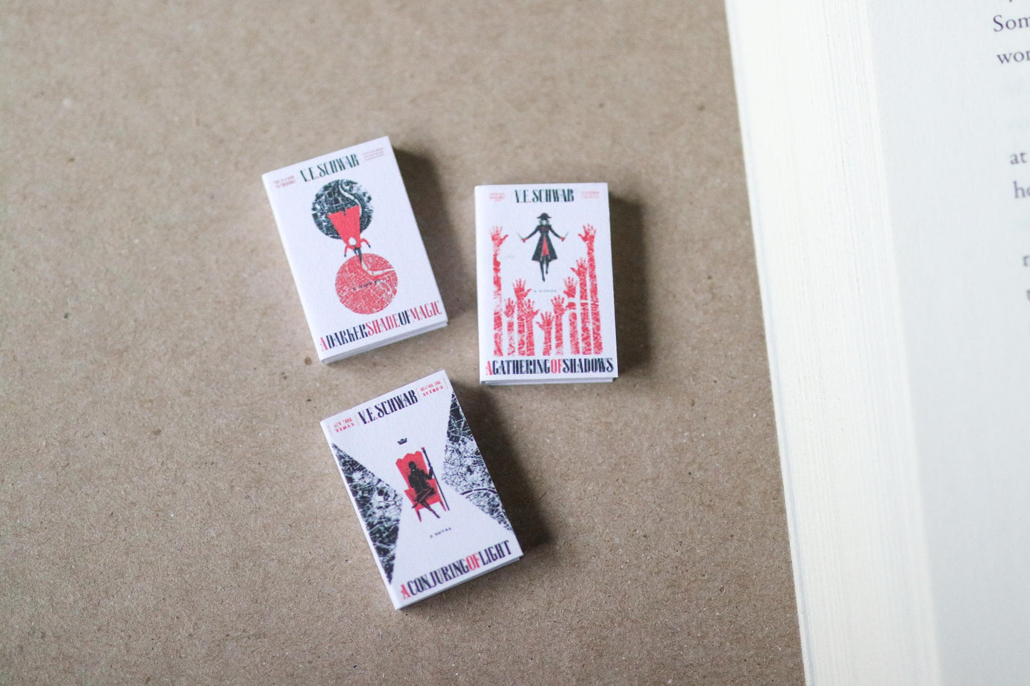 Handmade MINI Shades of Magic Series Books (set of 3 mini books)