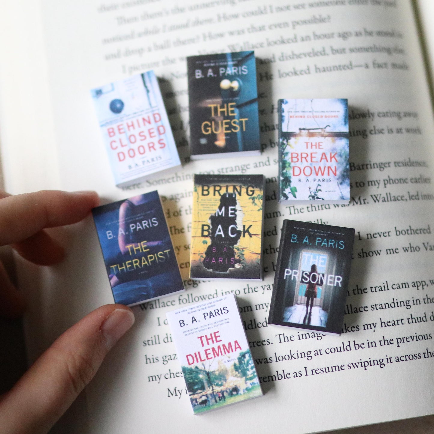 Handmade MINI B.A. Paris Books (set of 7 mini books)