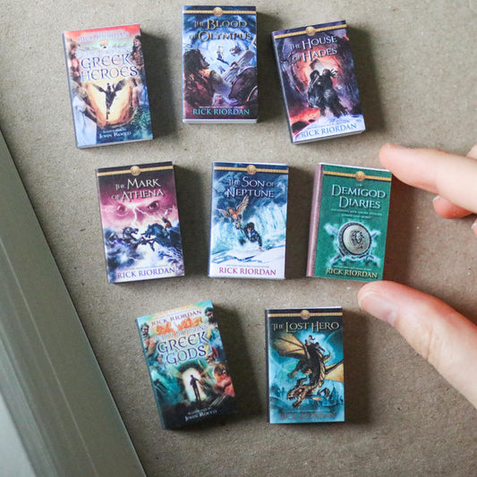 Handmade MINI The Heroes of Olympus Series Books (set of 8 mini books)