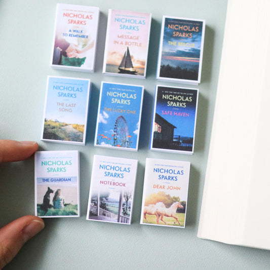 Handmade MINI Nicholas Sparks Books (set of 9 mini books)