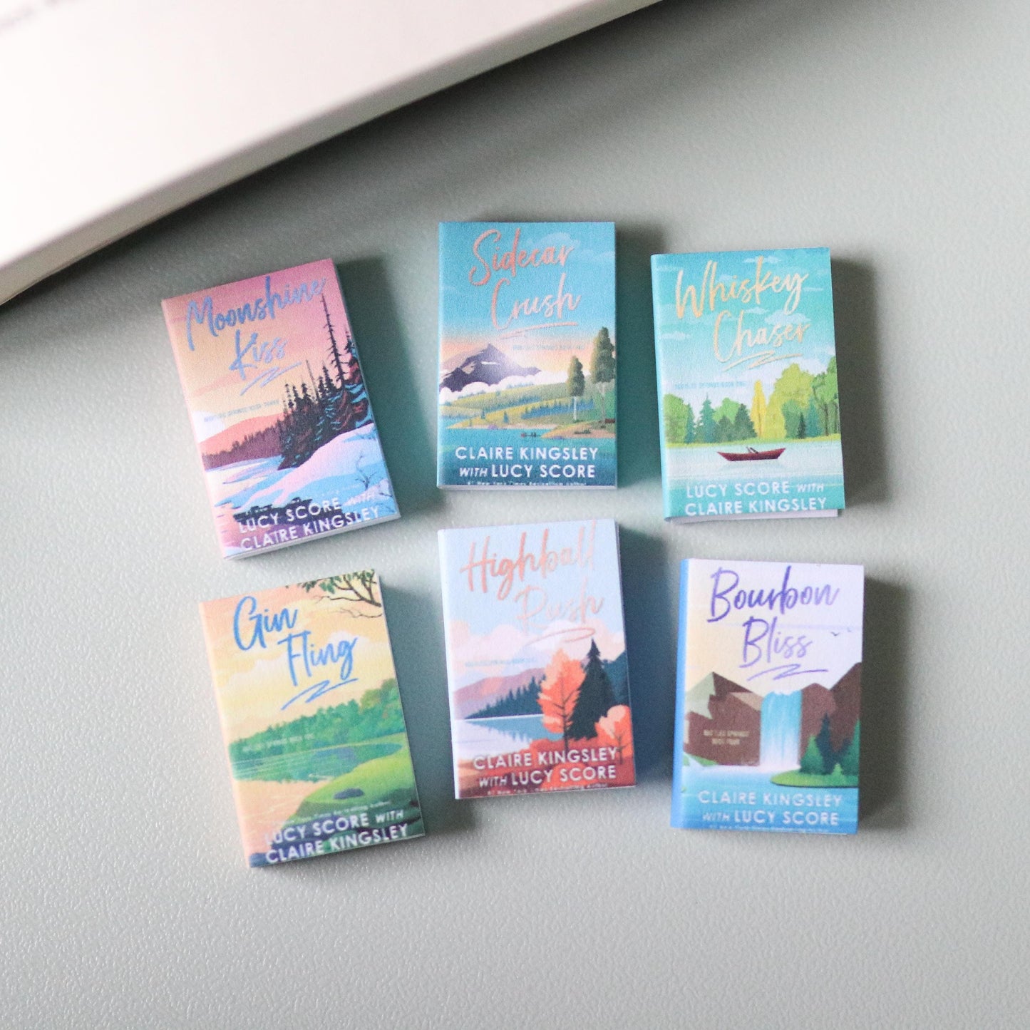 Handmade MINI Bootleg Springs Series Books (set of 6 mini books)