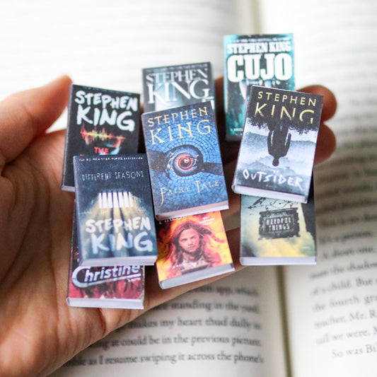 Handmade MINI Stephen King Books (set of 9 mini books)