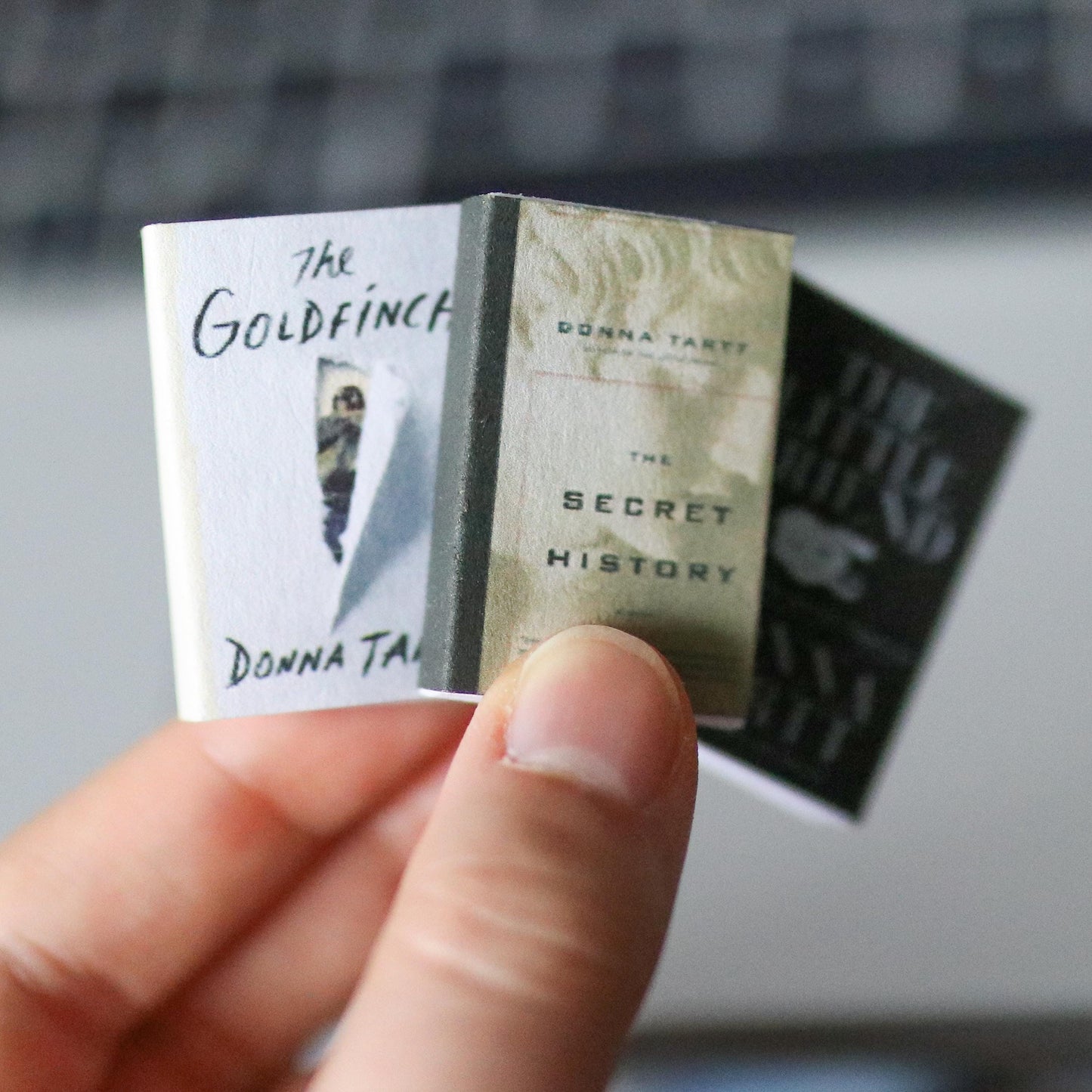Handmade MINI Donna Tartt Books (set of 3 mini books)