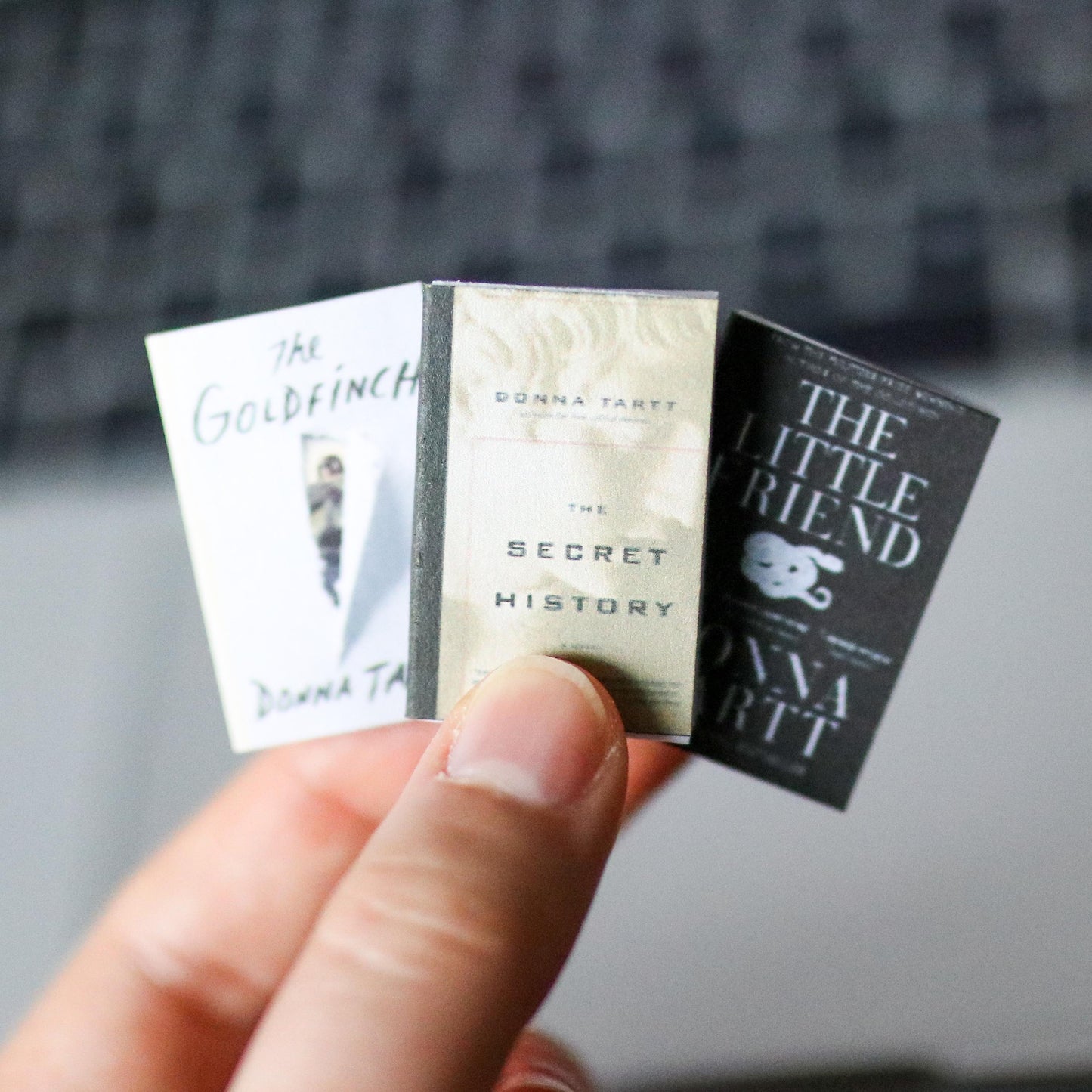Handmade MINI Donna Tartt Books (set of 3 mini books)