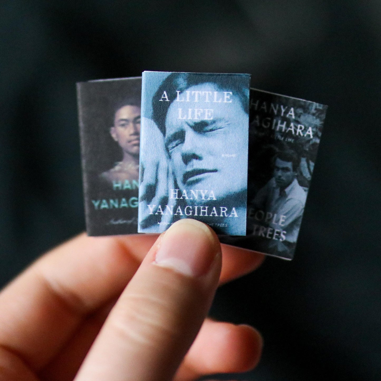 Handmade MINI Hanya Yanagihara Books (set of 3 mini books)