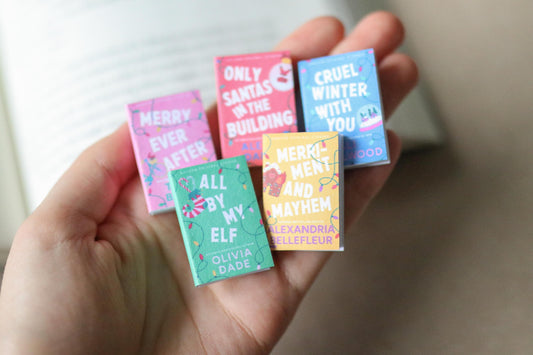 Handmade MINI Under The Mistletoe Collection Books (set of 5 mini books)