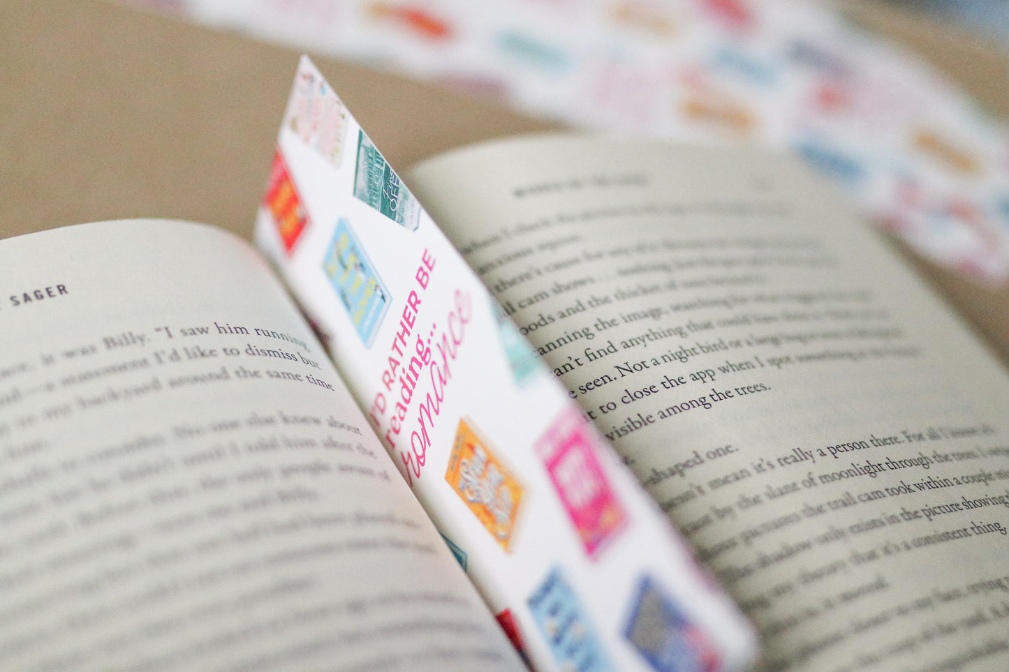 Romance inspired Bookmark