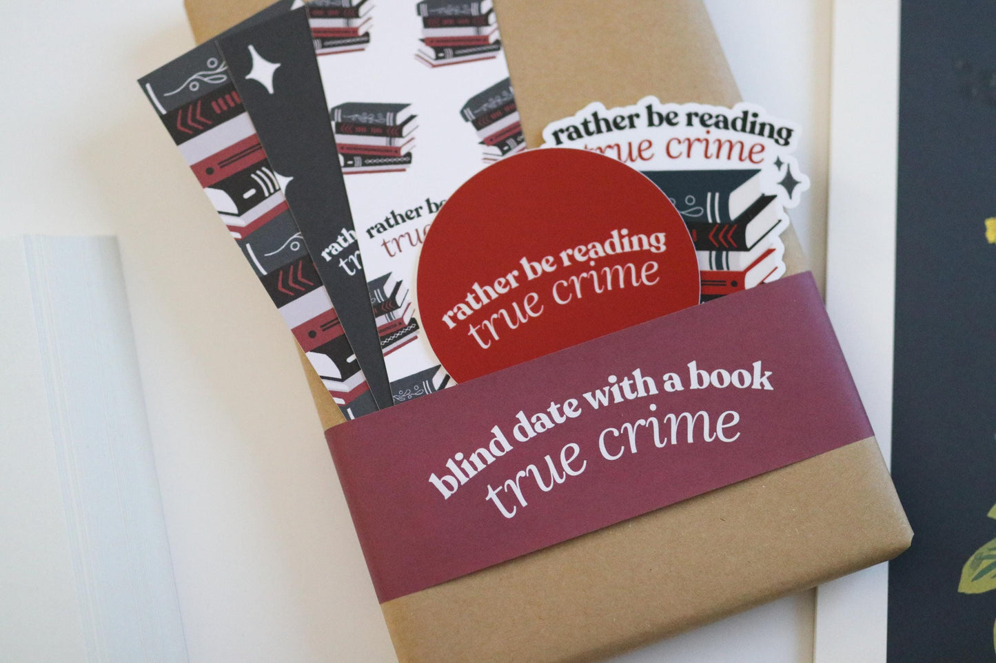 True Crime Blind Date With A Book | Mystery Book Gift, New Surprise  detective gift for readers book lover reader reading bookworm forensic