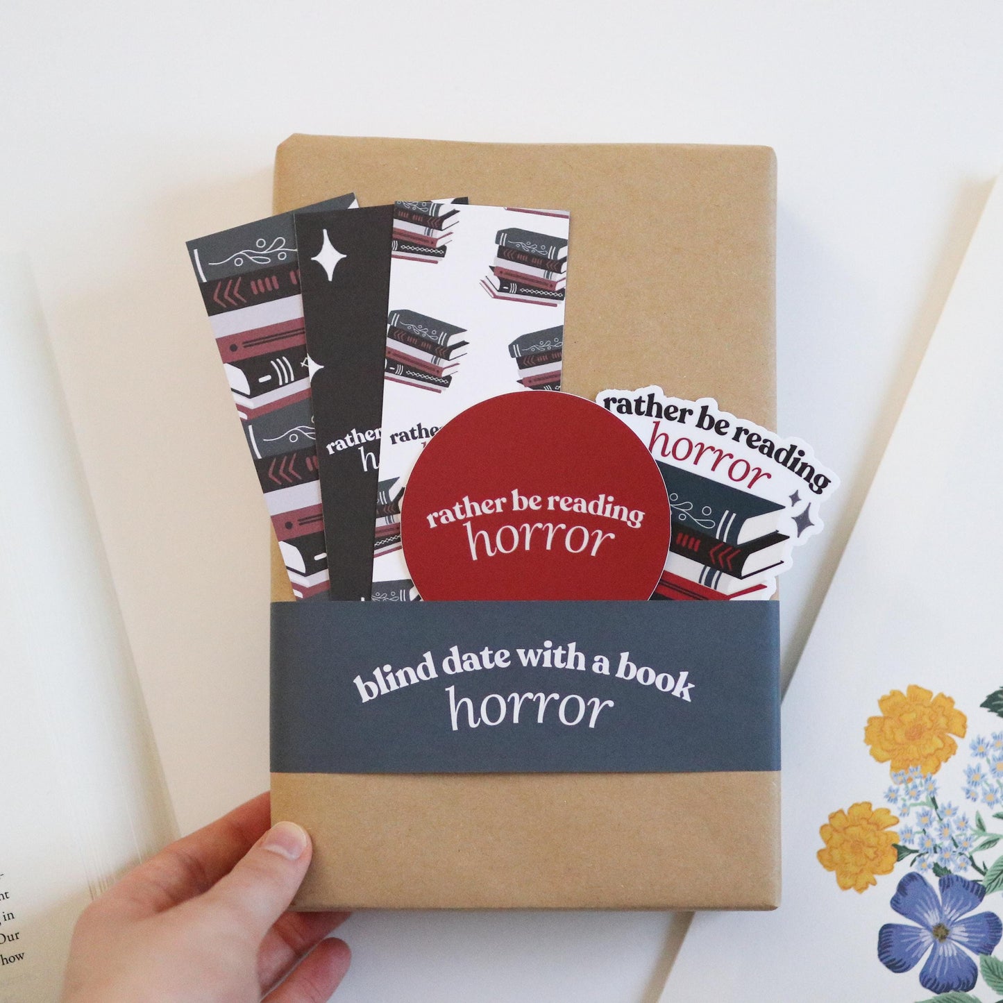 Horror Blind Date With A Book | Mystery Book Gift, New Surprise mystery gift for readers book lover reader reading bookworm suspense