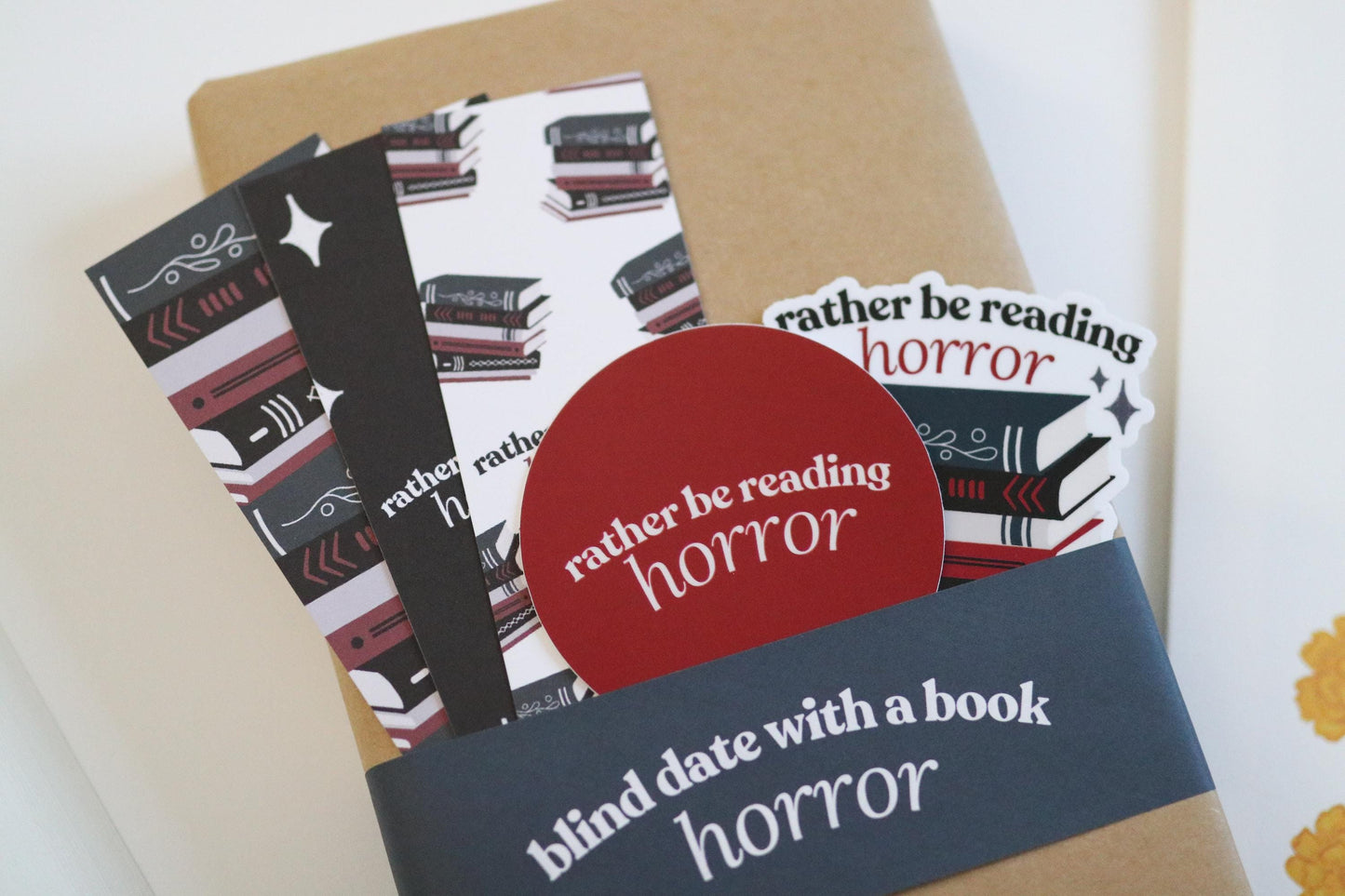 Horror Blind Date With A Book | Mystery Book Gift, New Surprise mystery gift for readers book lover reader reading bookworm suspense