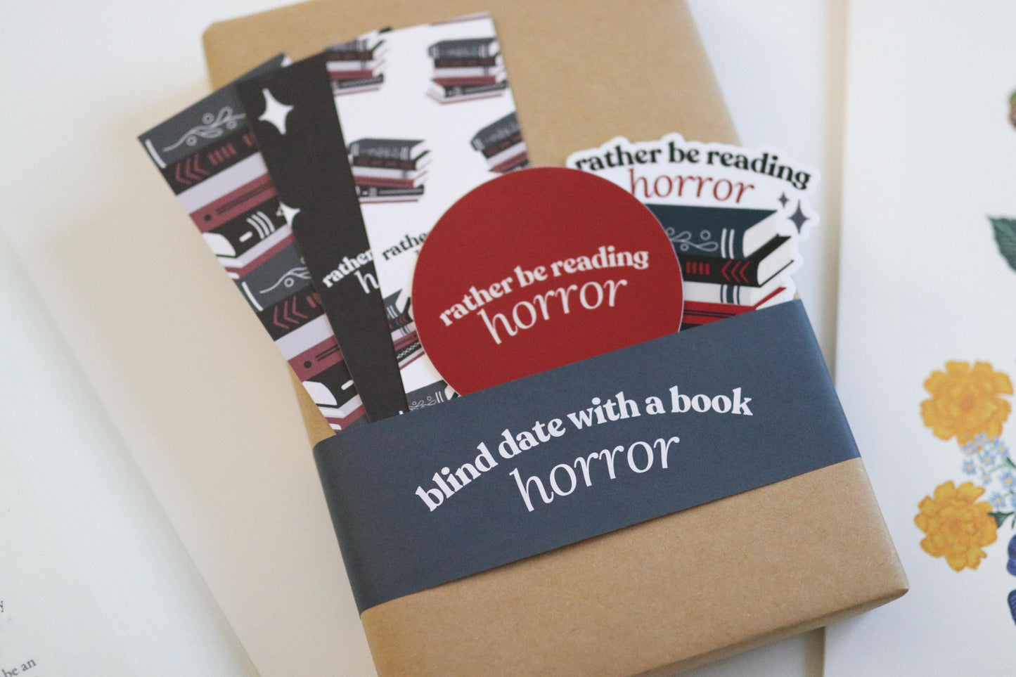 Horror Blind Date With A Book | Mystery Book Gift, New Surprise mystery gift for readers book lover reader reading bookworm suspense