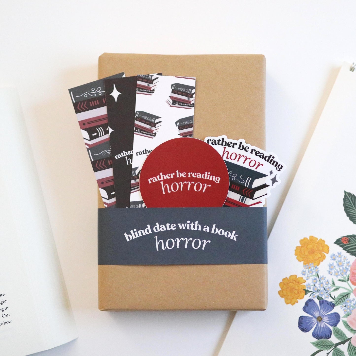 Horror Blind Date With A Book | Mystery Book Gift, New Surprise mystery gift for readers book lover reader reading bookworm suspense
