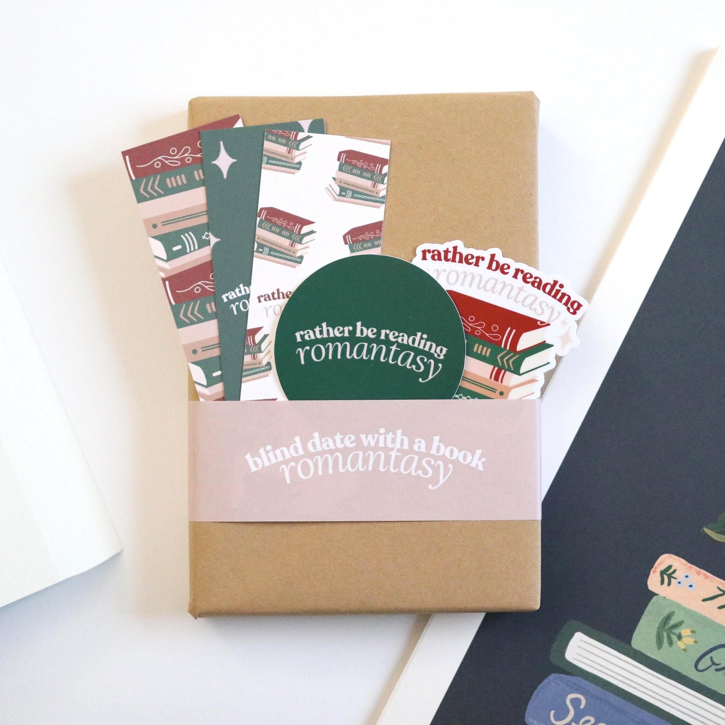 Romantasy Blind Date With A Book | Mystery Book Gift, New Surprise romance gift for readers book lover reader reading bookworm fantasy