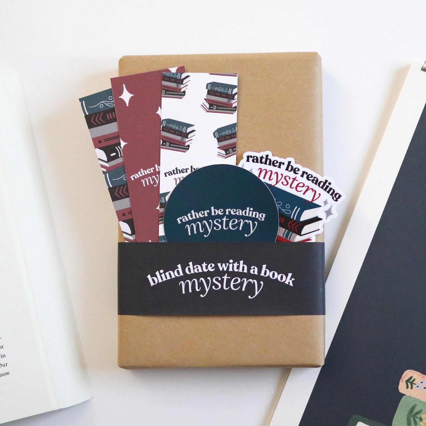 Mystery Blind Date With A Book | Mystery Gift, New Surprise mystery gift for readers book lover reader reading bookworm detective suspense