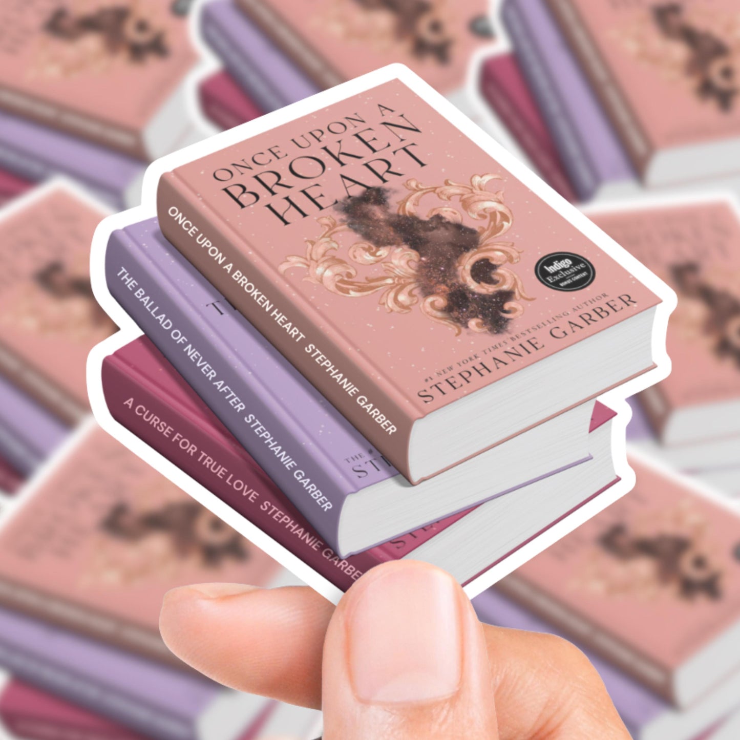 Once Upon a Broken Heart Book Stack Sticker