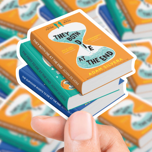 They Both Die at the End Book Stack Sticker