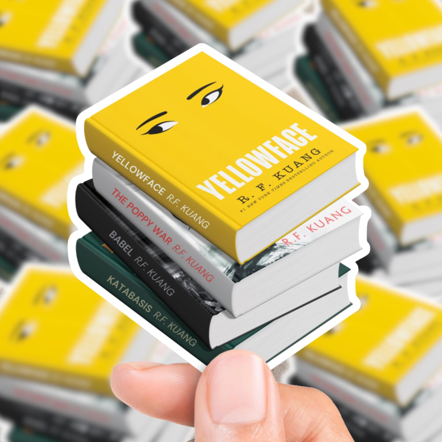 R.F. Kuang Book Stack Sticker