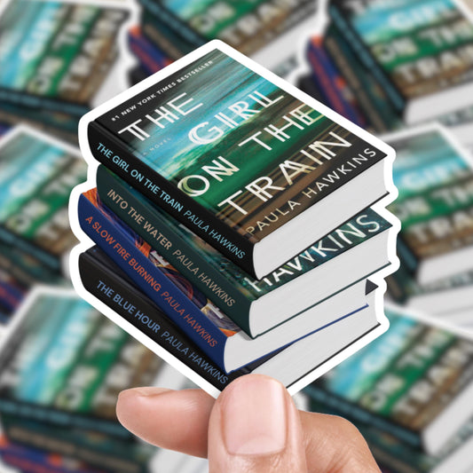 Paula Hawkins Book Stack Sticker
