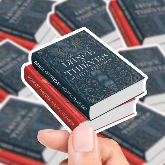 Dance of Thieves Book Stack Sticker