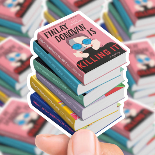 Finlay Donovan Series Book Stack Sticker