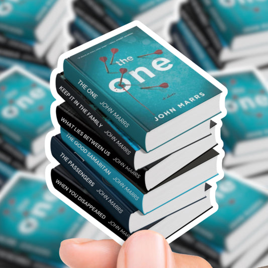 John Marrs Book Stack Sticker
