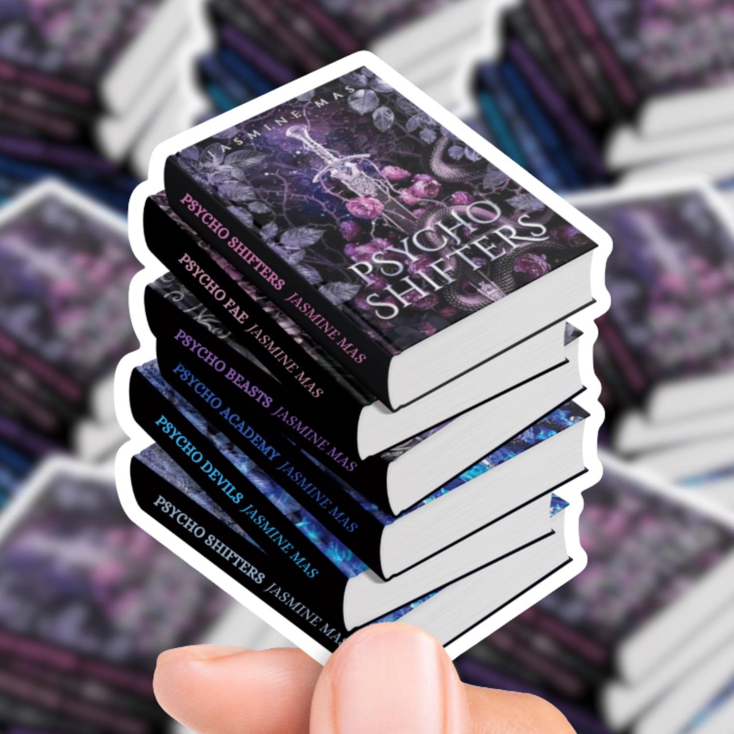 Cruel Shifterverse Book Stack Sticker