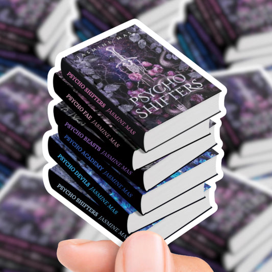 Cruel Shifterverse Book Stack Sticker