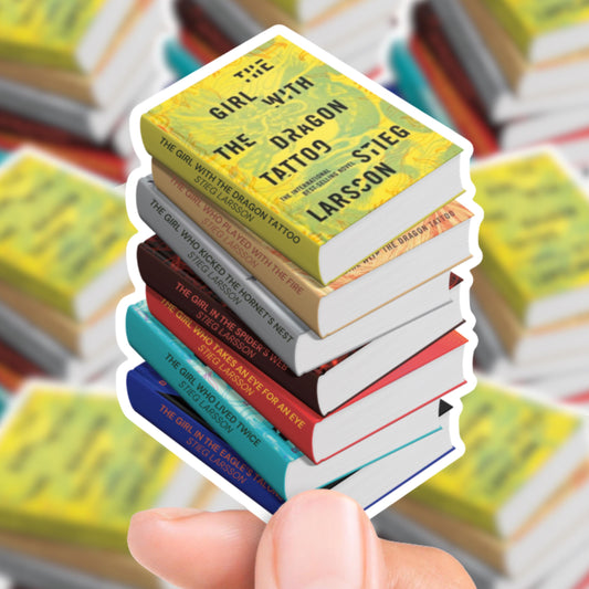 Millennium Series Book Stack Sticker