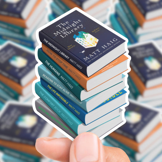 Matt Haig Book Stack Sticker
