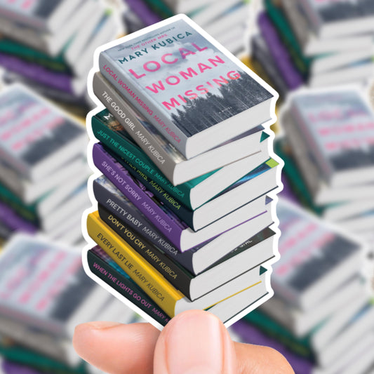 Mary Kubica Book Stack Sticker