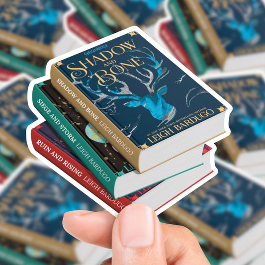 Shadow and Bone Book Stack Sticker
