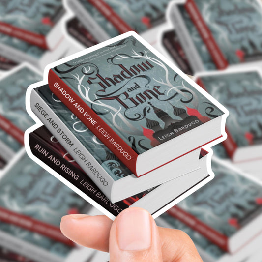 Shadow and Bone Book Stack Sticker