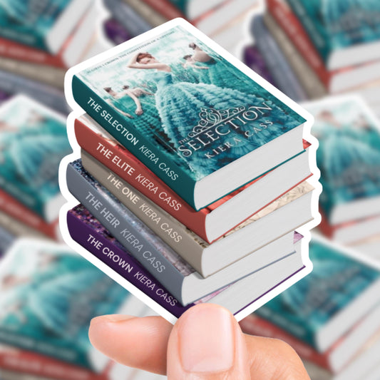 The Selection Book Stack Sticker
