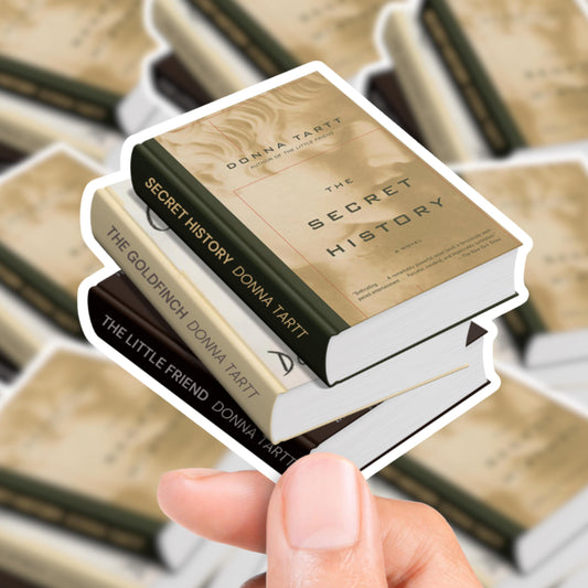 Donna Tartt Book Stack Sticker