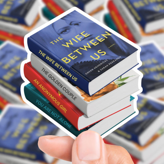 Greer Hendricks Book Stack Sticker